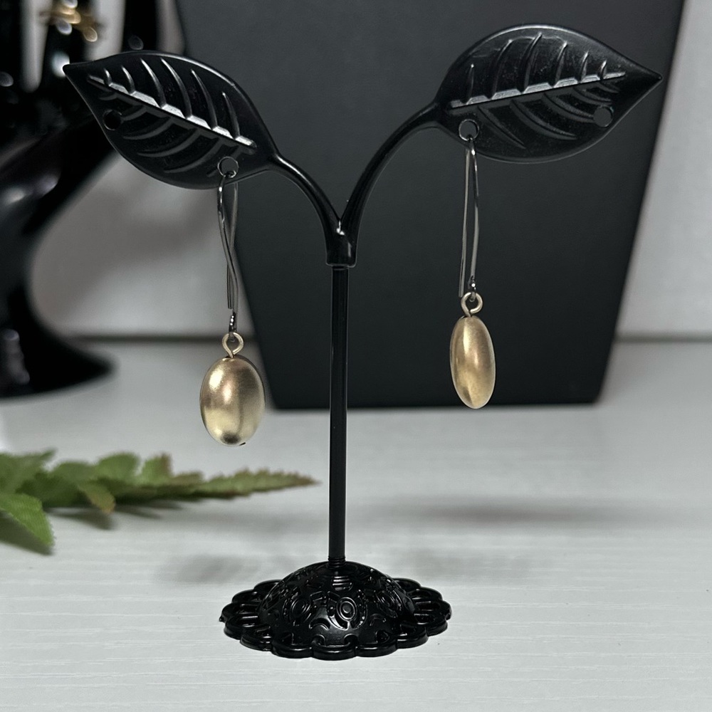 Gold Tone Dangle Earrings